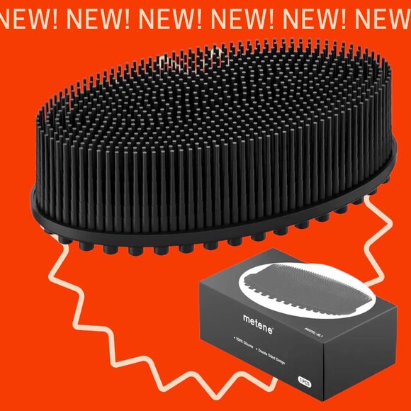 NEW!! Metene Silicone Body Scrubber, Exfoliating Body Scrubber - All Skin Types! - Picture 1 of 3